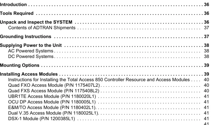 Figure 1. Total Access 850 Slot Designation (Front View) . . . . . . . . . . . . . . 