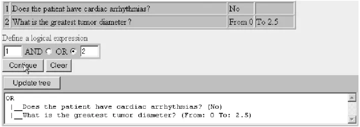 Figure 20: Combining questions into a logical expression.