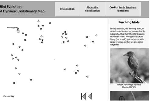 Fig. 6 Screenshot showing the present-day genetic relatedness of bird orders