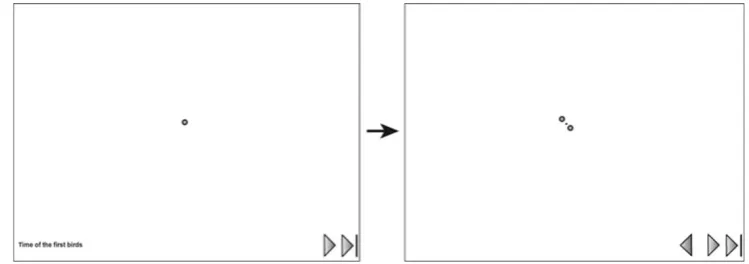 Fig. 5 Example transitionbetween screens. The map(shown here) would be includedin the frameset (see Fig