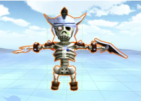 Figure 4. example undead enemy in T-pose 
