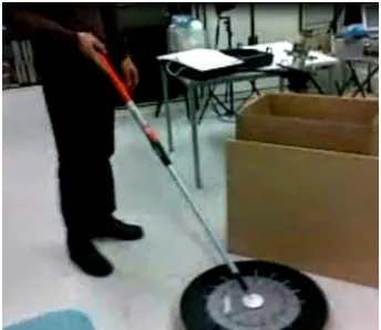 Figure 31, Robot-on-a -stick prototype wit omni-directional wheels 