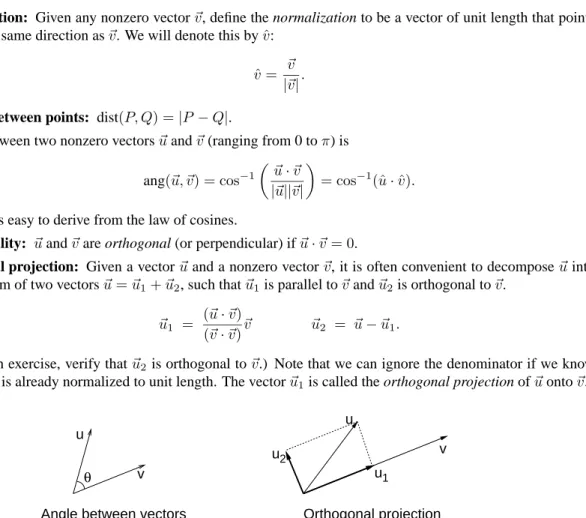 Fig. 21: The dot product and its uses.