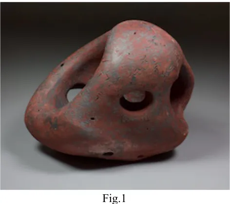  Fig.1  After discovering these objects had ritual significance, I began creating a connection to ancient 