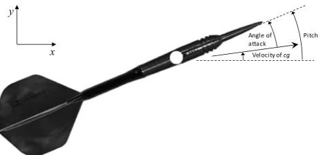 Fig. 3  A schematic of the dart’s dynamic parameters