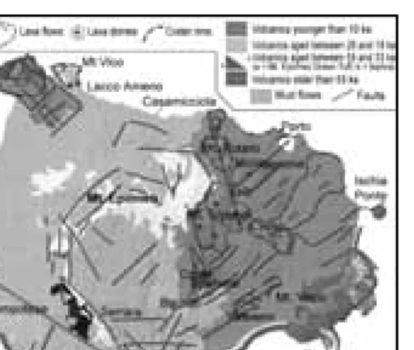 Figure 9 - Geological sketch map of Ischia  (after Orsi et al., 2003).