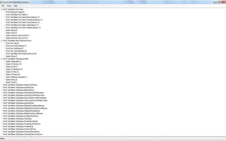 Fig 3: Snapshot of the output of SCDA 