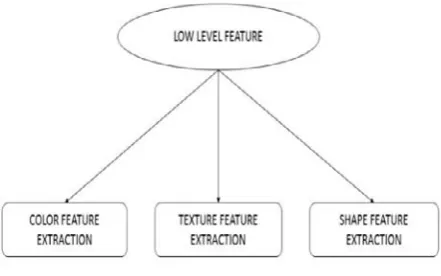 Figure 2. Classification of low-level features 