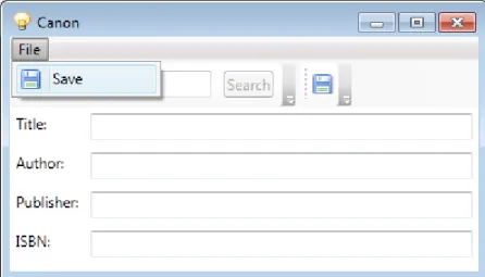Figure 4: Menus and Icon Toolbar