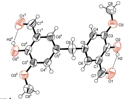 Figure 1The molecular structure of (I), with the atomic numbering scheme.