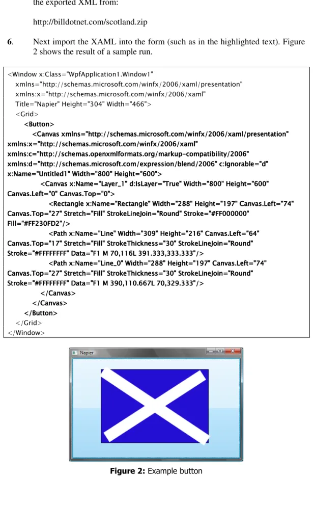 Figure 2: Example button 