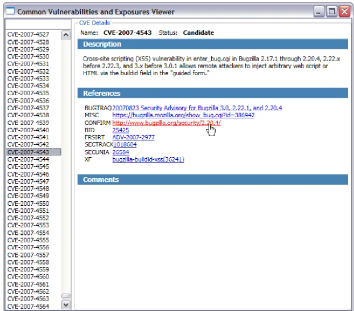 Figure 11.6.  The finished CVE Viewer utility 