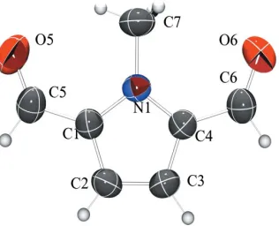 Figure 1View of (1), including the numbering scheme. Displacement ellipsoids aredrawn at the 50% probability level.
