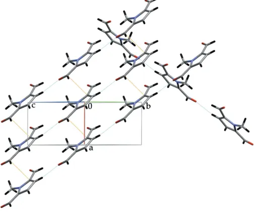 Figure 2View of the structure projected on to the bc plane. For details, see text.