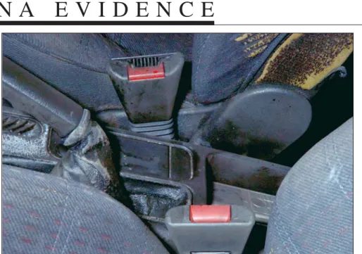 Figure  2b—A  mobile  phone  in the  console  was  also  swabbed for DNA traces.