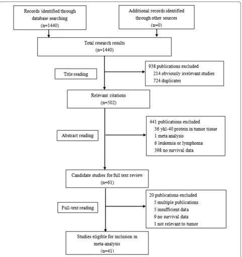 Fig. 1 The literature search and study selection process