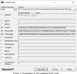 Figure 1. Data integrity check in cloud environment using hash  function 