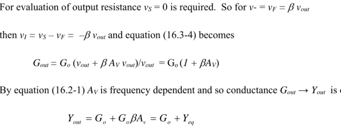 Figure 16.3-6.  Equivalent output circuit according to equations (16.3-6) and (16.3-7) 