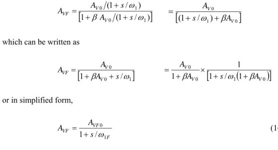 Figure 16.2-1 is a SPICE rendition of Bode magnitude plot for the LM324 opamp.  The cursors mark the  specific characteristics of this response