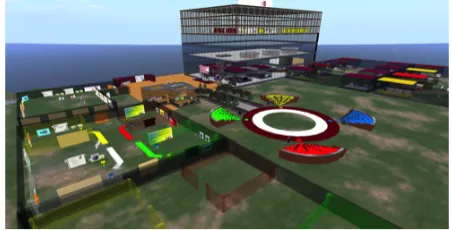 Fig. 2. VirtualSHU collaborative areas 