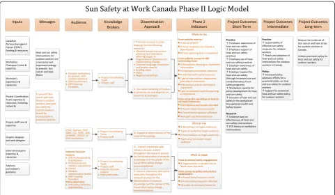 Fig. 4 Sun Safety at Work phase II logic model