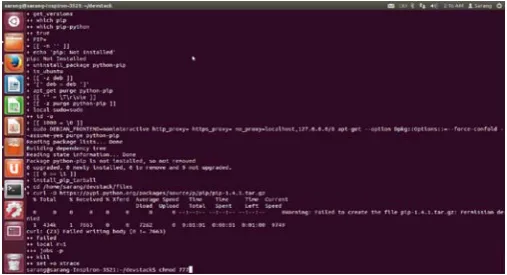 Figure 3 Snapshots of Installing Node  