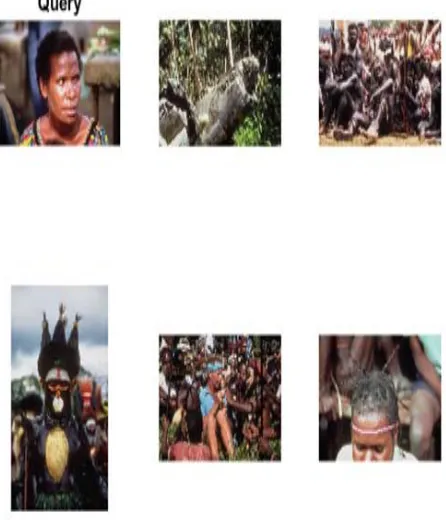 Fig. 1: Retrieved images of peoples using HMMD features based on Query Image. 