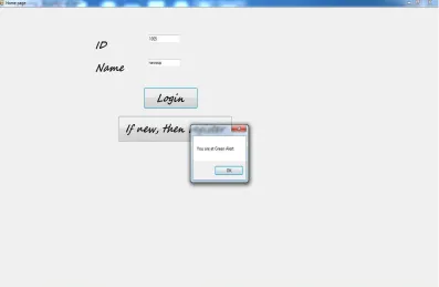 Fig V: Getting results through login into the page  