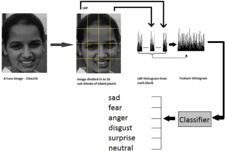 Figure 6: An example of sub-block classification technique using concatenated LBPs obtained from each sub-block 