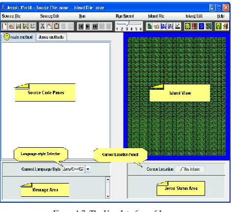 Figure 1.7: The User Interface of Jeroo 