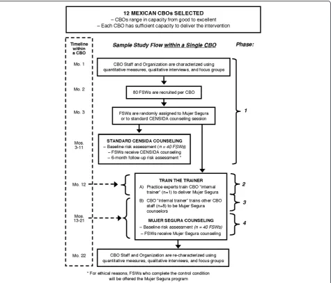 Figure 1 Study flow at participating implementation sites.