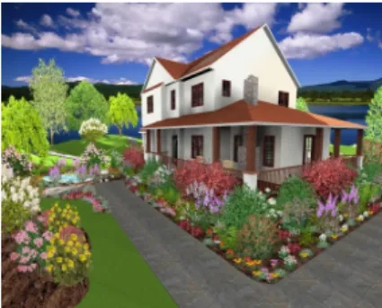 Figure 4:  3D design from  Landscape deck patio  designer 12 program. 