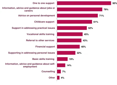 Figure 5.1: Types of support received from the Programme overall 