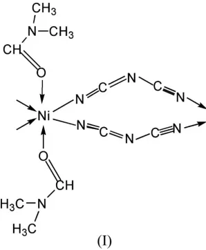 Fig. 1 shows the local coordination about the nickel(II)