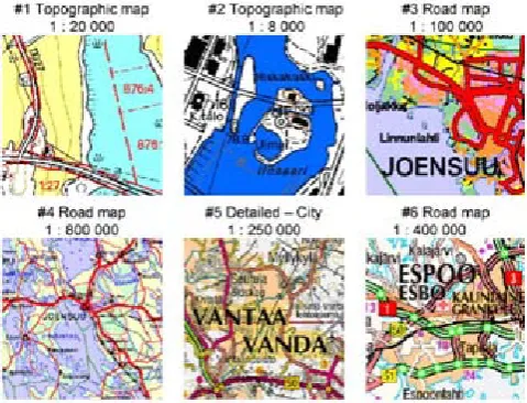 Figure. 9.  Sample 256 2 256 pixel fragments of the test images. 
