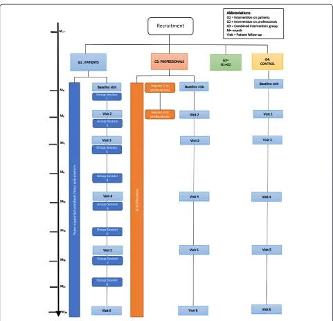 Figure 1 Recruitment according to intervention assignment.