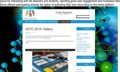 Figure 4.2.2: A blog hosted on the German partner website, the most prominent user of the format  