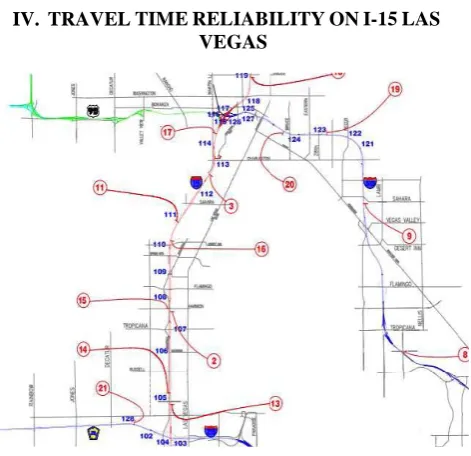 Figure. 2.  DMS on the I-15 corridor in Las Vegas from FAST 