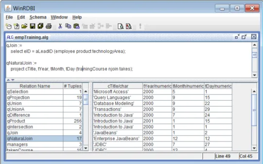 Figure 2.1: WinRDBI Interface