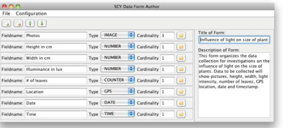 Figure 1: SCY Data Form Authoring Tool 