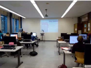 Fig. 7. Use of the Active Users app for teacher and student awareness.