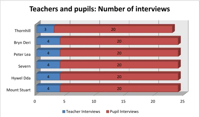 Figure 3.5 Teachers and pupils by school  Summary 