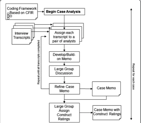 Figure 1 Team-based work flow for case analyses.