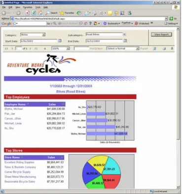 Figure 4. Sample SQL Server Reporting Services report 
