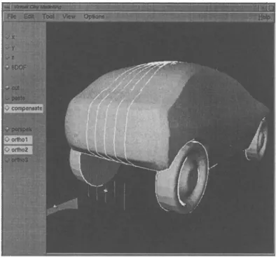 Figure 3.  Highlight lines on an  imported model 