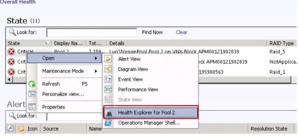 Figure 9. How to view detailed information about error states 