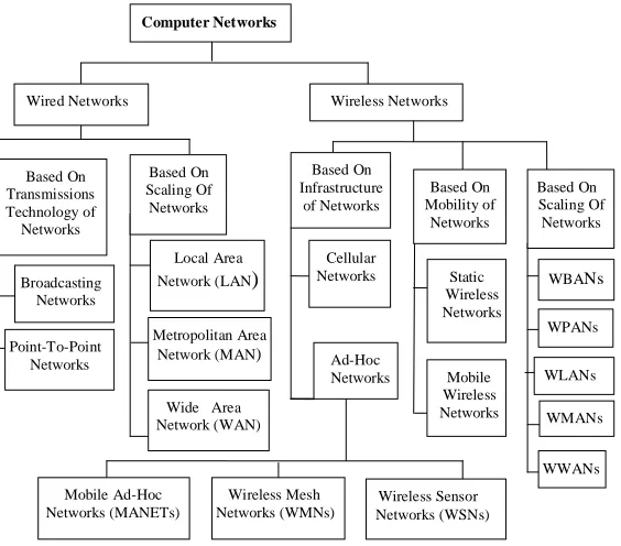 Figure 1. Taxonomy of Computer Networks 