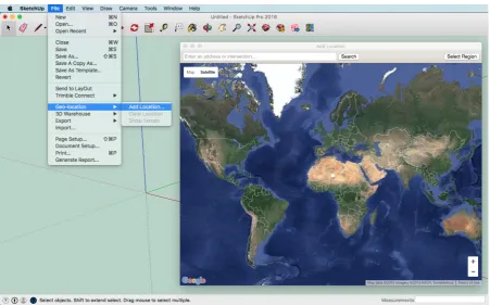 Figure 4: Select a geo-located area on the map 