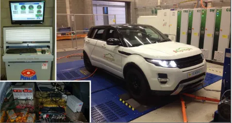 Figure 3. Experimental power loss characteristics for the left front electric drivetrain for different vehicle speeds 