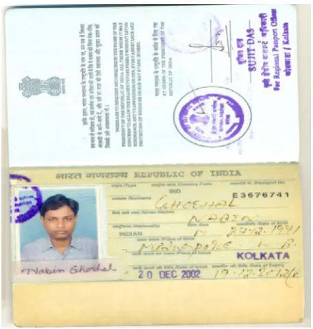 Figure 6: Authenticated passport with embedded signature for verification using soft tools 